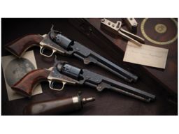 Victor Emmanuel II Presentation Colt London 1851 Navy Revolvers