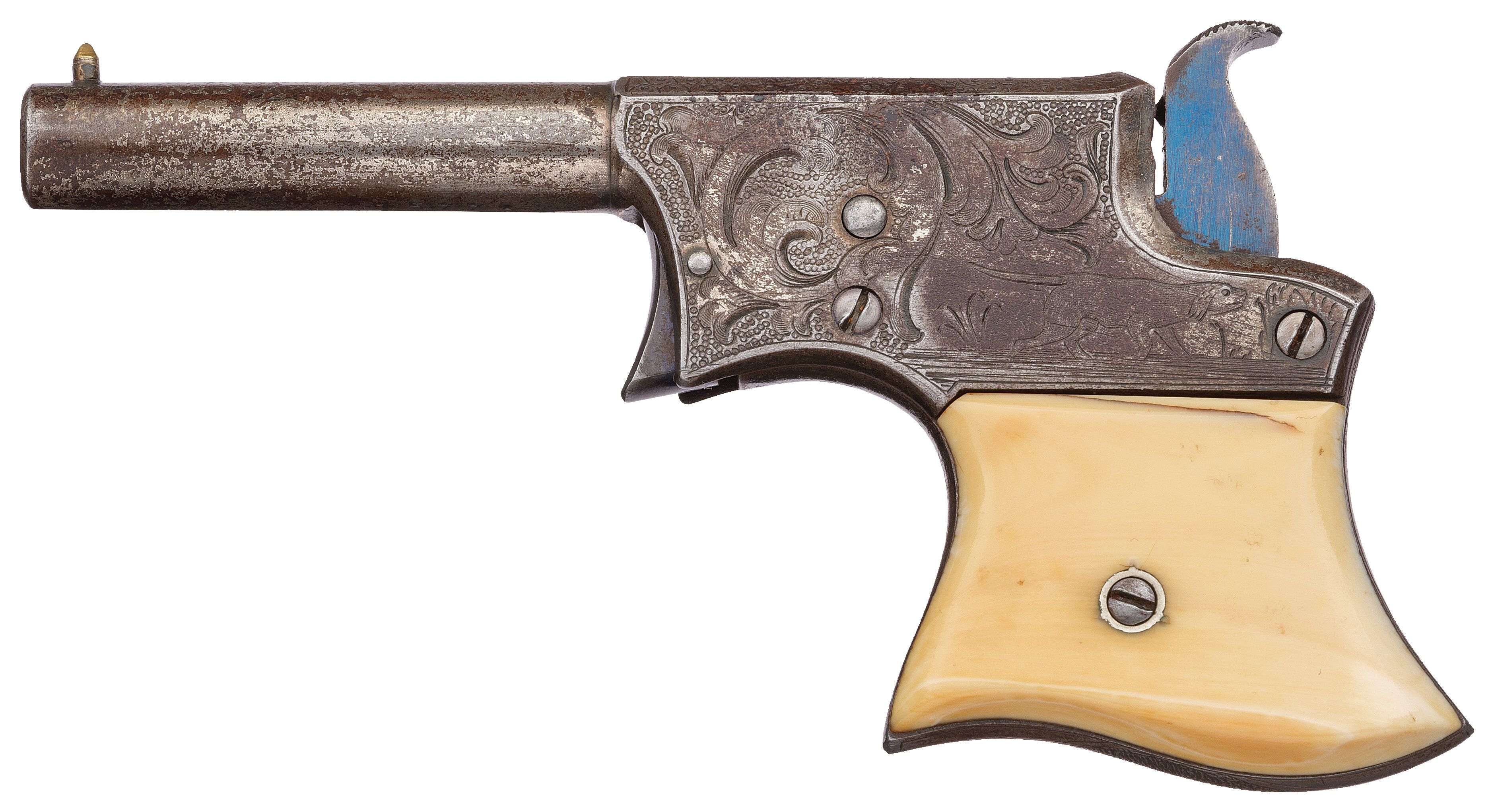 Engraved E. Remington & Sons No. 1 Vest Pocket Pistol | Rock