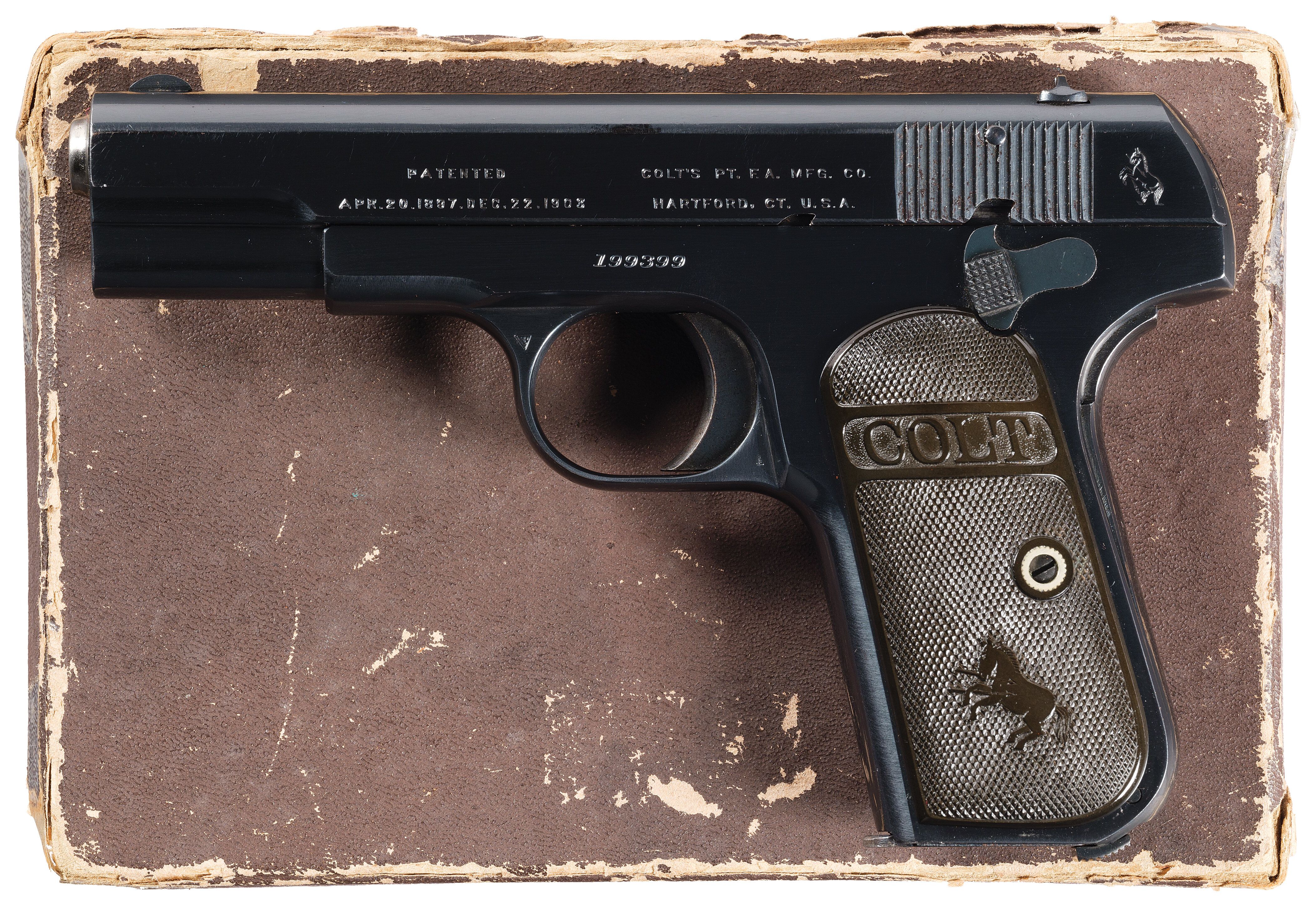 WWI Era Colt Model 1903 Pocket Hammerless Semi-Automatic Pistol | Rock ...