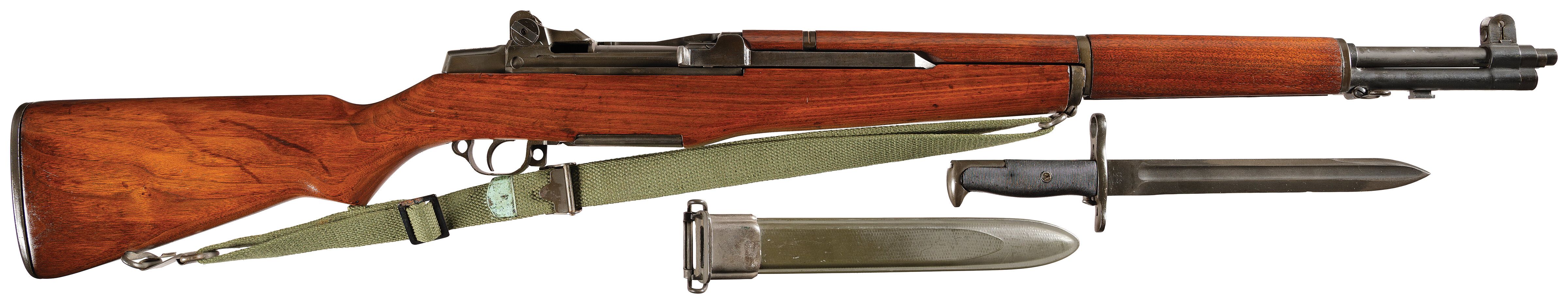 British Proofed U.S. Springfield M1 Garand Rifle with Bayonet | Rock ...