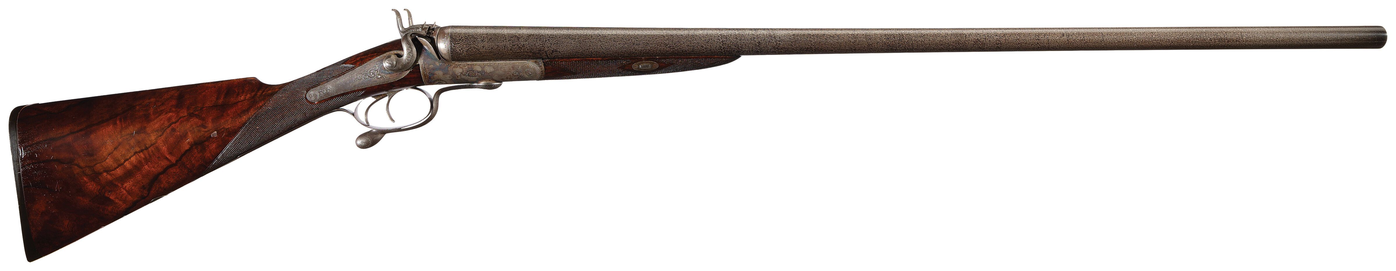 Antique Factory Engraved H. Holland 8 Bore Underlever Shotgun | Rock ...