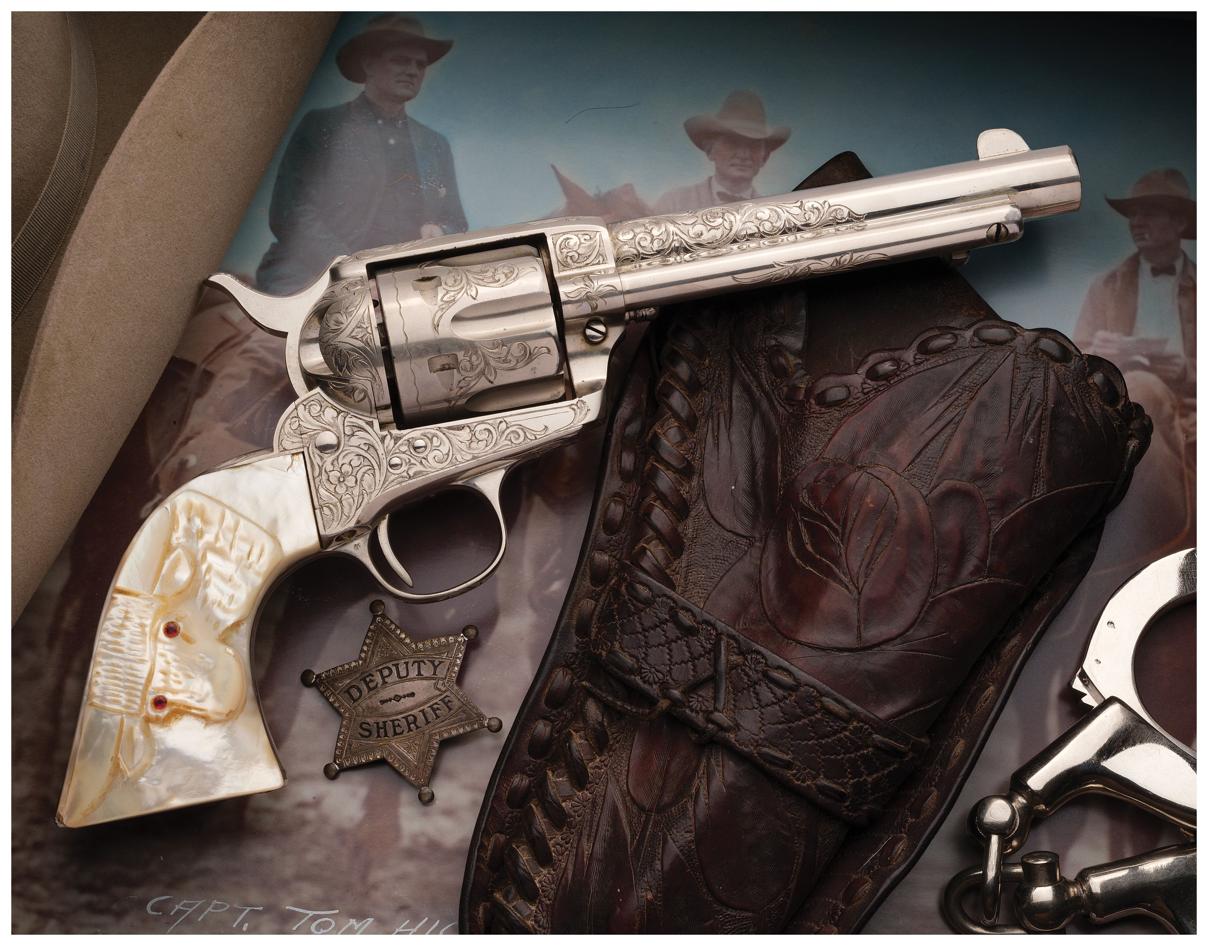 Oklahoma Sheriff's Engraved Colt Single Action Army Revolver