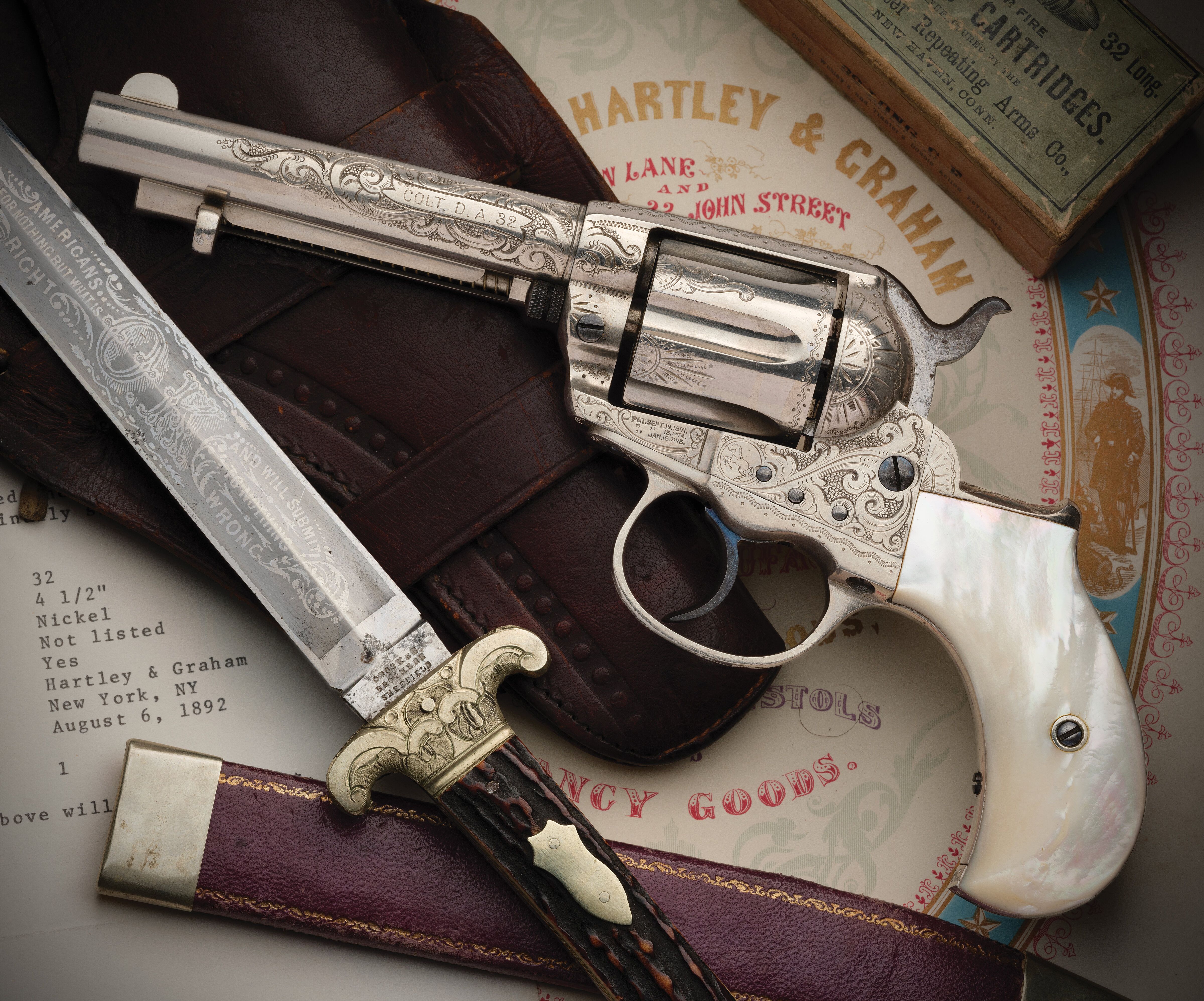 Factory Engraved Colt Model 1877 