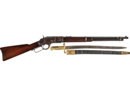 Winchester Model 1873 Lever Action Carbine with Saber Bayonet