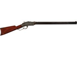Engraved Silver Plated New Haven Arms Henry Lever Action Rifle