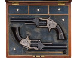 Pair of Deluxe Factory Engraved Smith & Wesson No. 2 Revolver