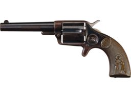 Colt Etched Panel New House Revolver with "Cop & Thug" Grips