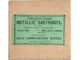 Two Boxes of Vintage .50 Spencer Ammunition Model 1865 Carbine