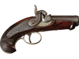 J.E. Evans Philadelphia Derringer Percussion Pistol