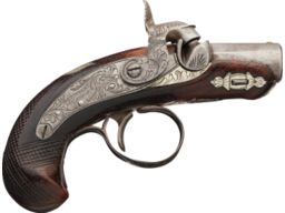 "Peanut" Size Deringer and Plate Marked Pocket Pistol