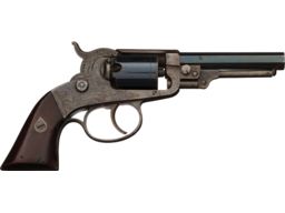 Engraved Josiah Ells Third Model Pocket Percussion Revolver