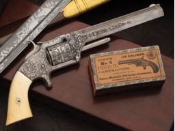 Tiffany Style Etched Smith & Wesson No. 2 "Old Army" Revolver