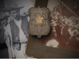 Caldwell, Kansas, Deputy Marshal Badge Inscribed for Ben Wheeler