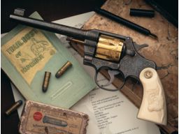  E.A. Brininstool's Engraved Colt Officers Model Revolver