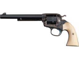 Colt Bisley Model Single Action Army Revolver with Ivory Grips