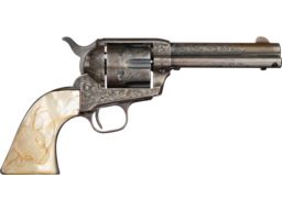 Engraved Colt Single Action Army with Steer Head Pearl Grip