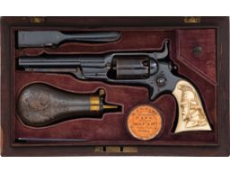 Cased Colt 1855 6A "Root" Pocket Revolver with Carved Ivory Grip