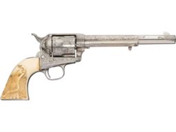 Nimschke Engraved Antique Colt Single Action Army Revolver