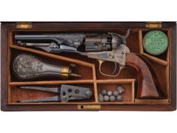 Cased Engraved Colt 1862 Police Inscribed “Charles A. Sheffield"