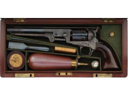 Cased Deluxe Engraved Colt London Model 1851 Navy Revolver