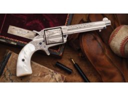Helfricht Engraved Colt New Police "Cop & Thug" Model Revolver