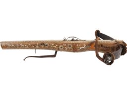 Ornate Inlaid and Engraved German Sporting Crossbow 