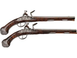  Flintlock Holster Pistols by Bearnois of Dresden