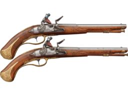 Pair of Flintlock Pistols Made for the Grand Duke of Saxe-Weimar