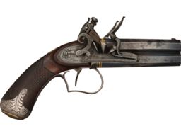 Joseph Egg Over/Under "Baby Egg" Flintlock Pocket Pistol