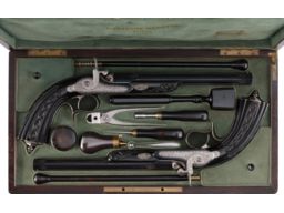 Gastinne-Renette Cased Pair of Percussion Dueling/Target Pistols