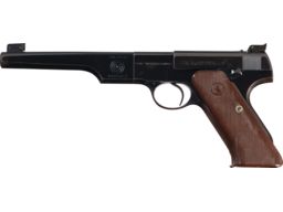 WWII U.S. Colt Match Target Woodsman Pistol with Factory Letter