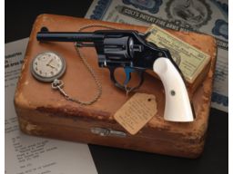 Gold Inlay Inscribed Colt New Police Double Action Revolver