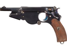 German Bergmann Model 1896 No.2 Pistol with En-Bloc Clip