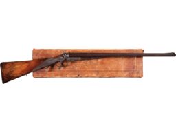 Engraved John Lyell Backaction Hammer Double Rifle in .500 BPE