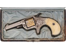 New York Engraved Colt Etched Panel New Line .22 Revolver