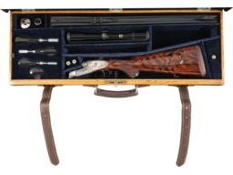 Brown Brothers Engraved Hartmann & Weiss Sidelock Double Rifle