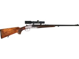 Engraved F.W. Heym Model 88B Double Rifle with Scope
