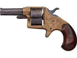 New York Engraved Colt House Model Spur Trigger Revolver