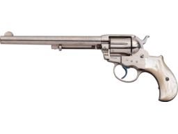 7 1/2 Inch Colt Model 1877 Lightning Revolver with Pearl Grips