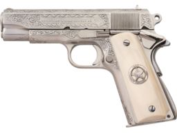 Engraved Texas Ranger Carried Colt Combat Commander Pistol