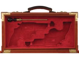 Huey Custom Case for a Pair of S&W .38/44 Outdoorsman Revolvers
