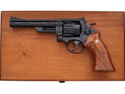 Engraved Smith & Wesson Model 29-2 Double Action Revolver