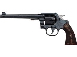 Factory Engraved Colt New Service Target Double Action Revolver 