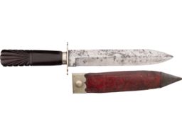 James Rodgers Sheffield Bowie Knife with Sheath