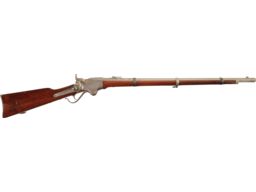 Nickel Plated Civil War U.S. Spencer Model 1860 Army Rifle