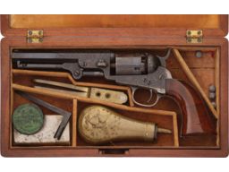 Cased Gustave Young Factory Engraved Colt Model 1849 Revolver