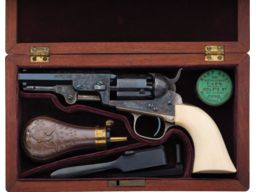 Contour Cased Well-Documented Factory Engraved Colt 1849 Pocket