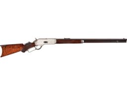 "Nickel Trim" Special Order Winchester Deluxe Model 1876 Rifle