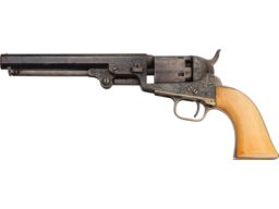 Factory Engraved Colt Model 1849 Pocket Percussion Revolver