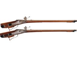 Pair of Adam Schnepf Wheellock Sporting Rifles